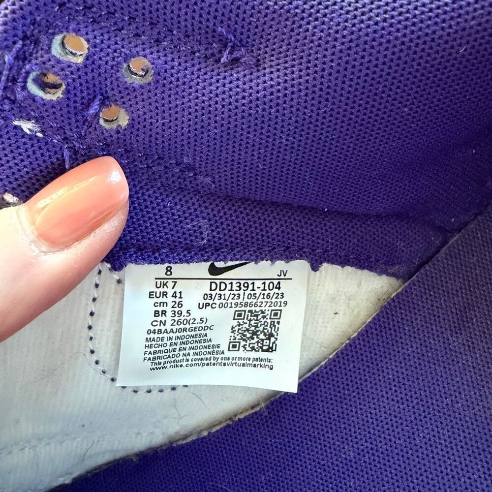 Nike Dunk Low Retro "Court Purple" - Picture 7 of 10